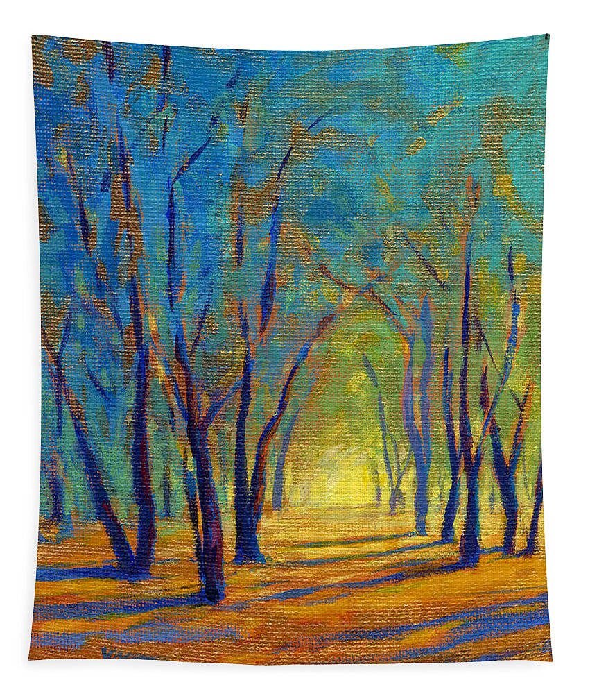 Tree Tapestry featuring the painting Colors of Spring by Konnie Kim