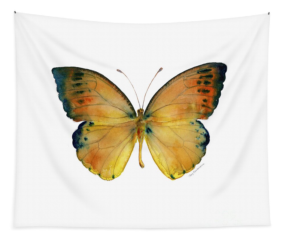 Leucippe Tapestry featuring the painting 53 Leucippe Detanii Butterfly by Amy Kirkpatrick