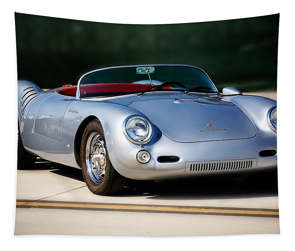 Automobile Tapestry featuring the photograph 550 Spyder by Peter Tellone