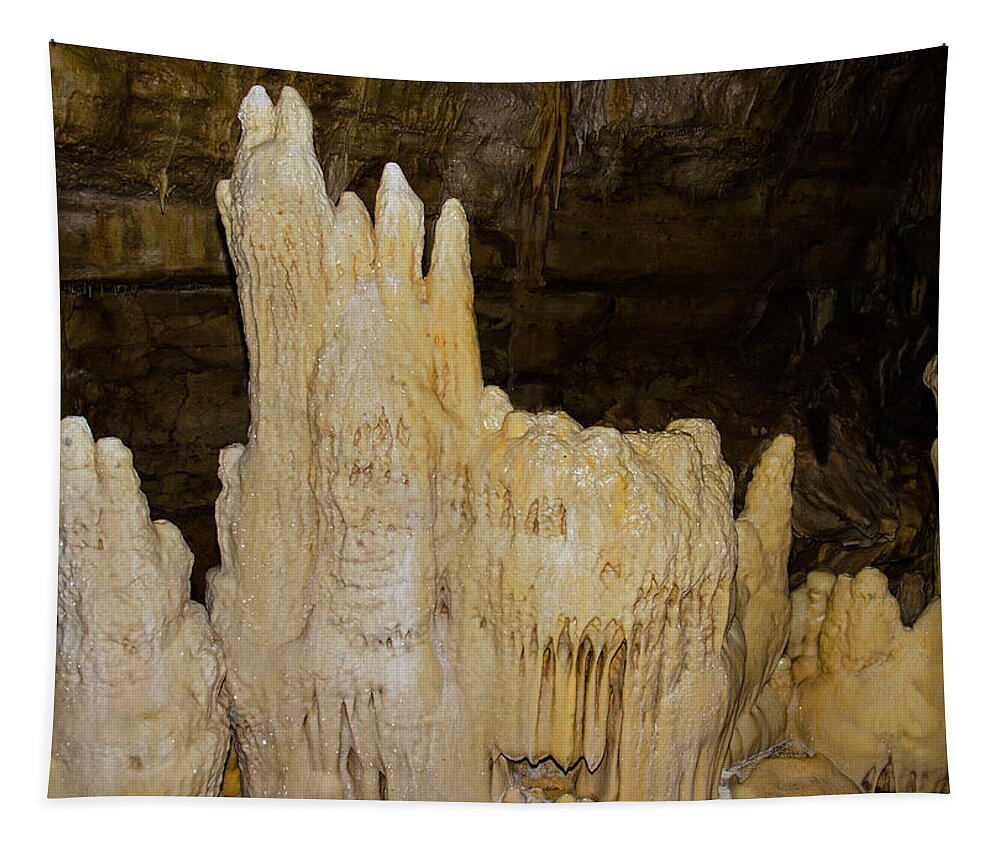 Nature Tapestry featuring the photograph Natural Bridge Caverns, San Antonio, Tx #6 by Millard H. Sharp