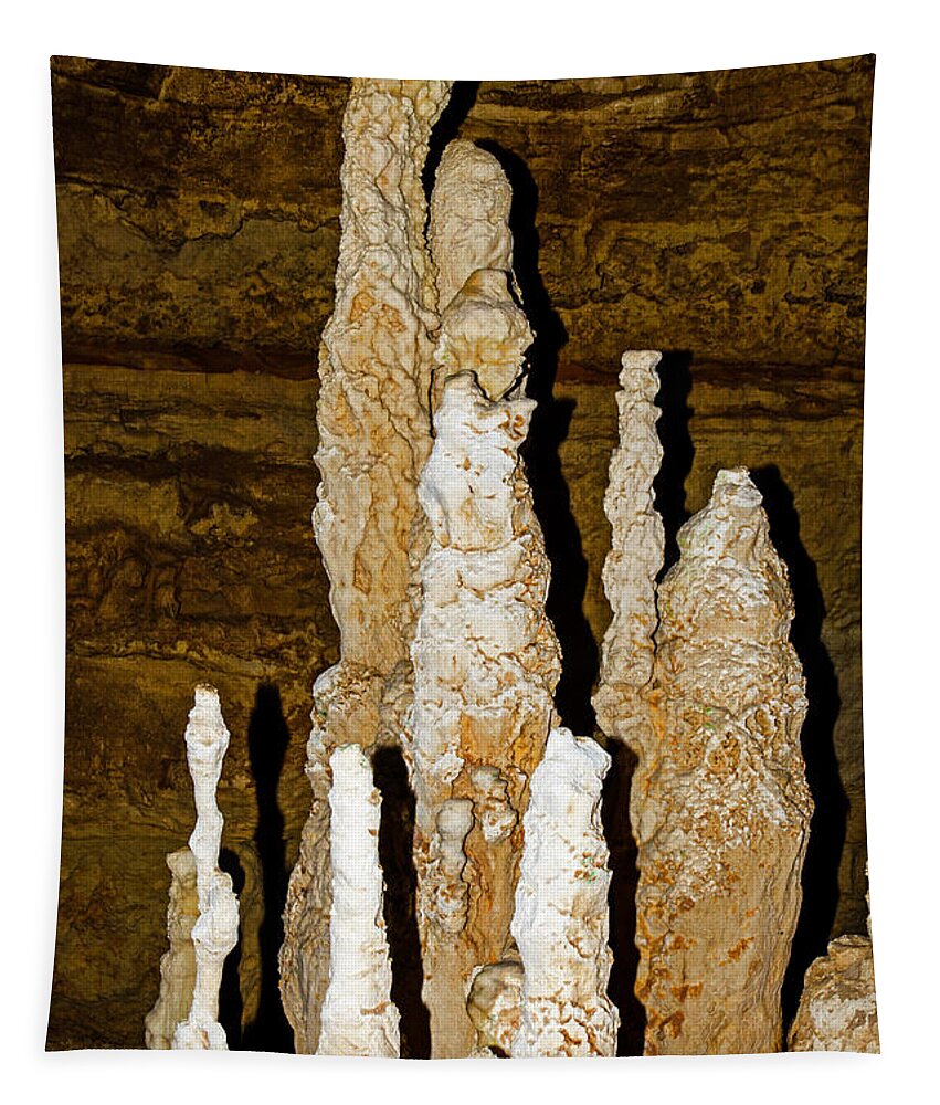 Nature Tapestry featuring the photograph Natural Bridge Caverns, San Antonio, Tx #7 by Millard H. Sharp