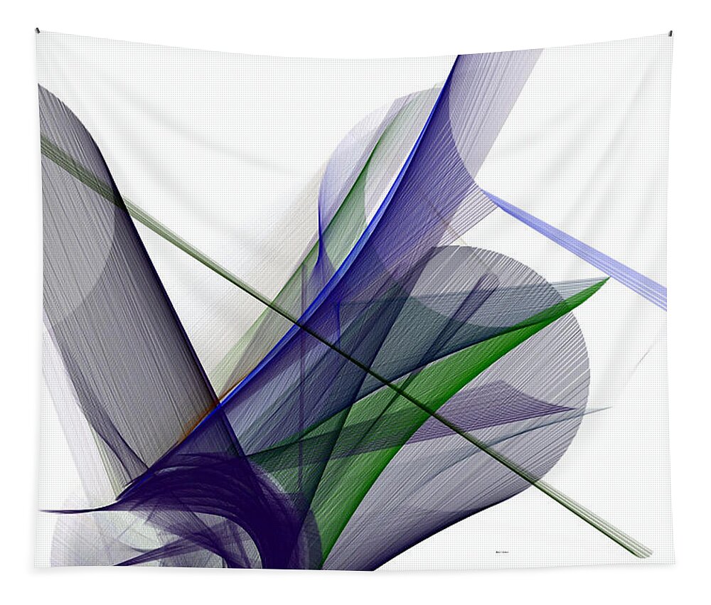 Abstract Art Tapestry featuring the digital art Color Symphony by Rafael Salazar