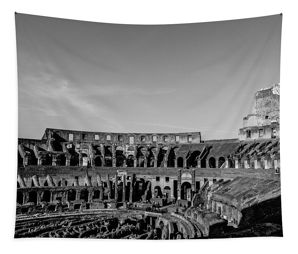 Roman Colosseum Tapestry featuring the photograph Colosseum - Rome Italy #1 by AM FineArtPrints