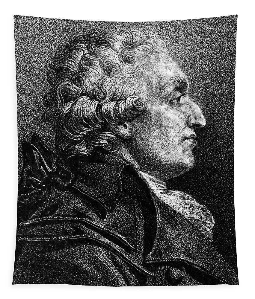 18th Century Tapestry featuring the drawing Marquis De Condorcet #3 by Granger