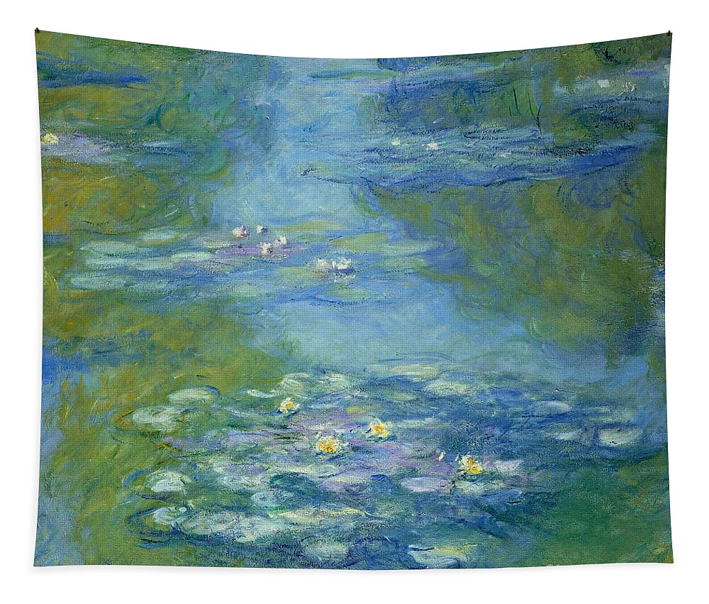French Tapestry featuring the painting Waterlilies by Claude Monet