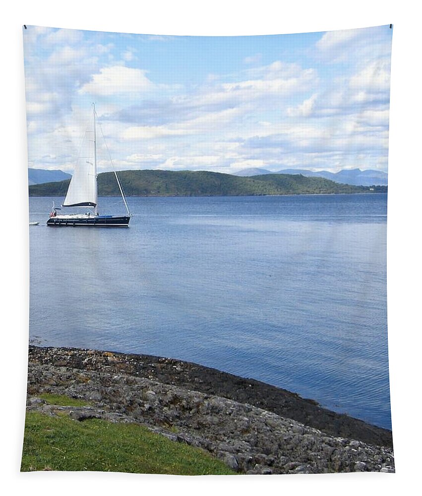 Loch Etive Tapestry featuring the photograph A Fine Day For A Sail by Denise Railey