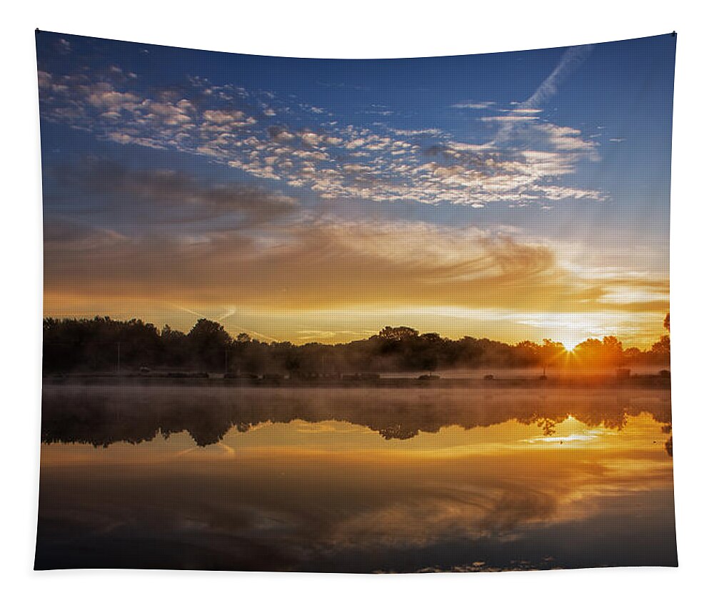 Sunrise Tapestry featuring the photograph A new day by Everet Regal