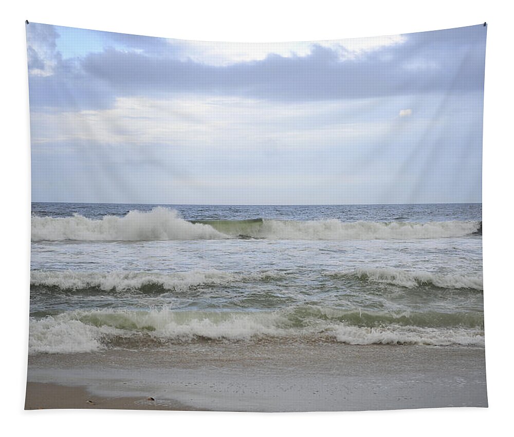 Waterscape Tapestry featuring the photograph A peek of Blue by Terry DeLuco