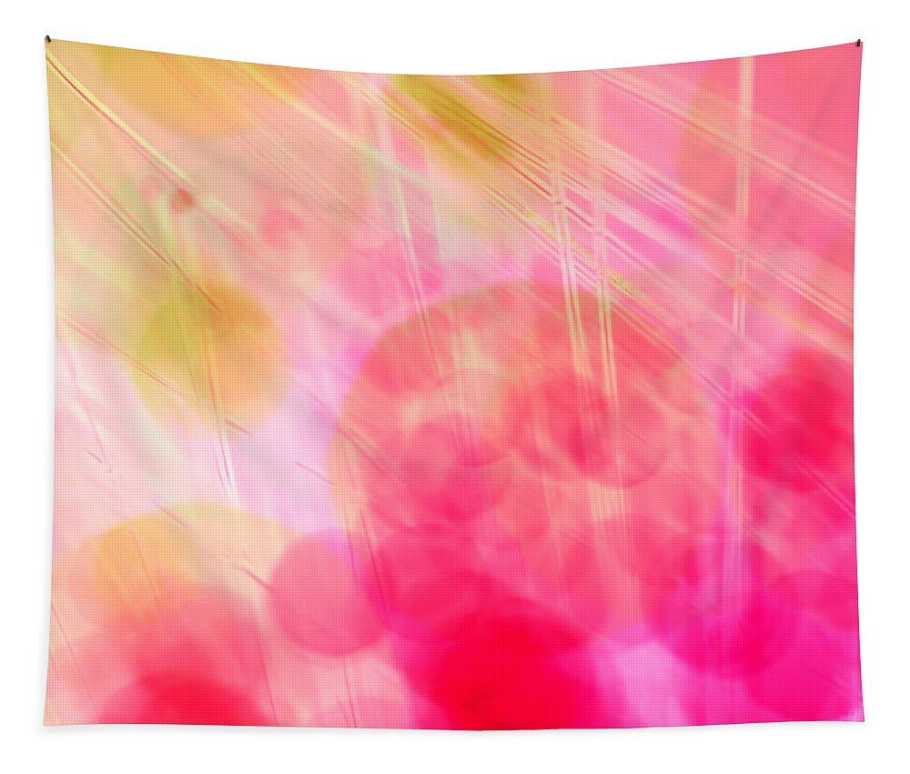 Abstract Tapestry featuring the photograph A Pink Dream by Dazzle Zazz