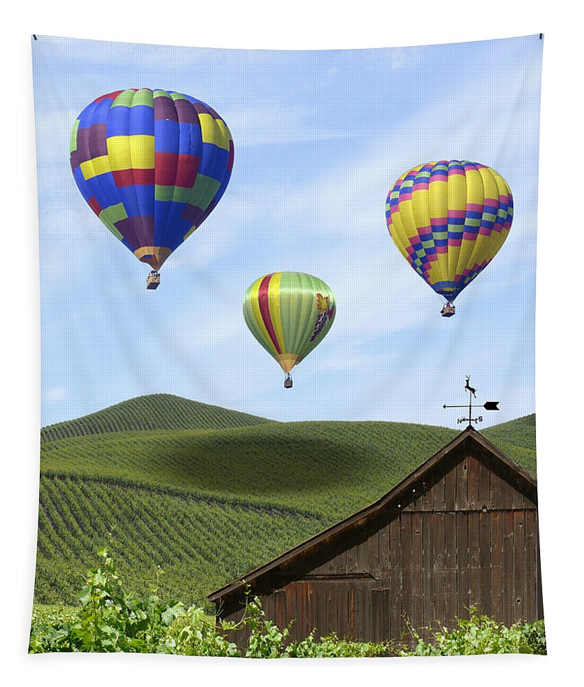 California Tapestry featuring the photograph A Ride Through Napa Valley by Mike McGlothlen