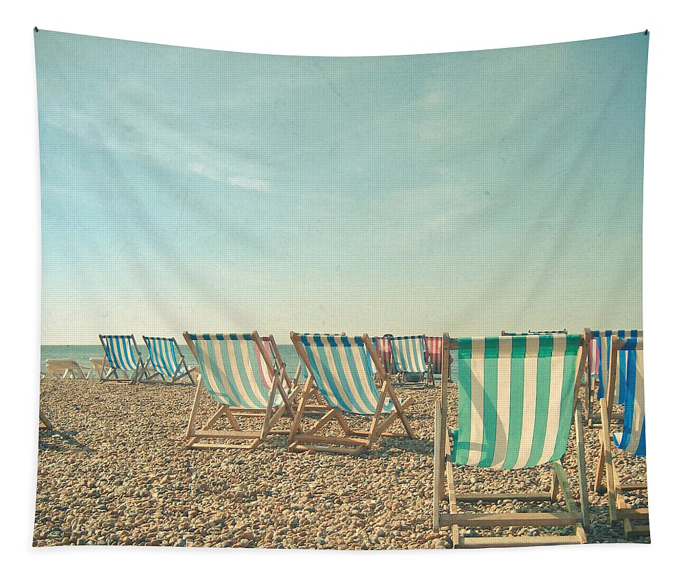 Beach Tapestry featuring the photograph A Sea View by Cassia Beck