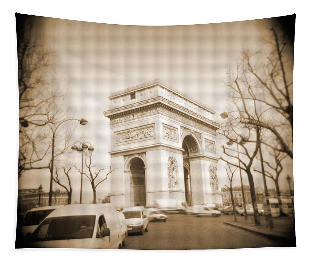  Paris Tapestry featuring the photograph A Walk Through Paris 2 by Mike McGlothlen