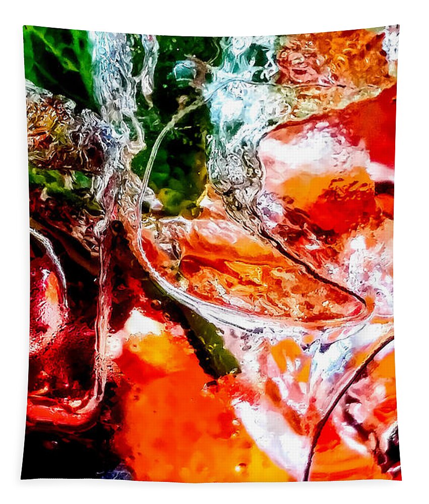 Christopher Holmes Photography Tapestry featuring the photograph Abstract Drink by Christopher Holmes