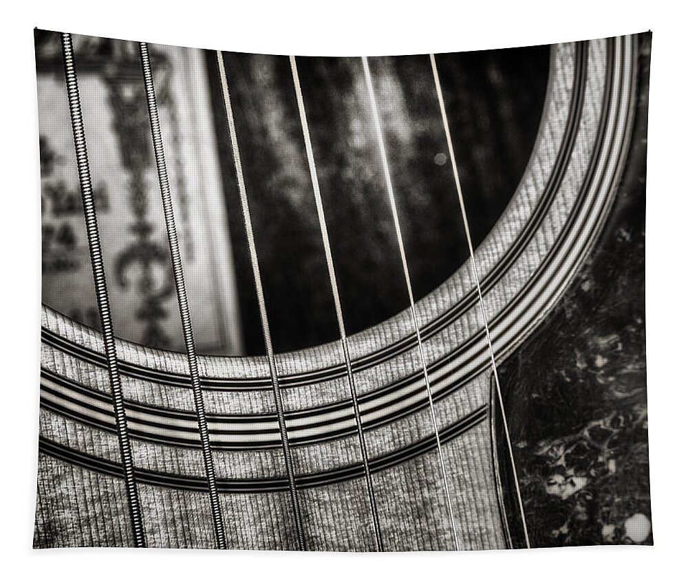 Guitar Tapestry featuring the photograph Acoustically Speaking by Scott Norris