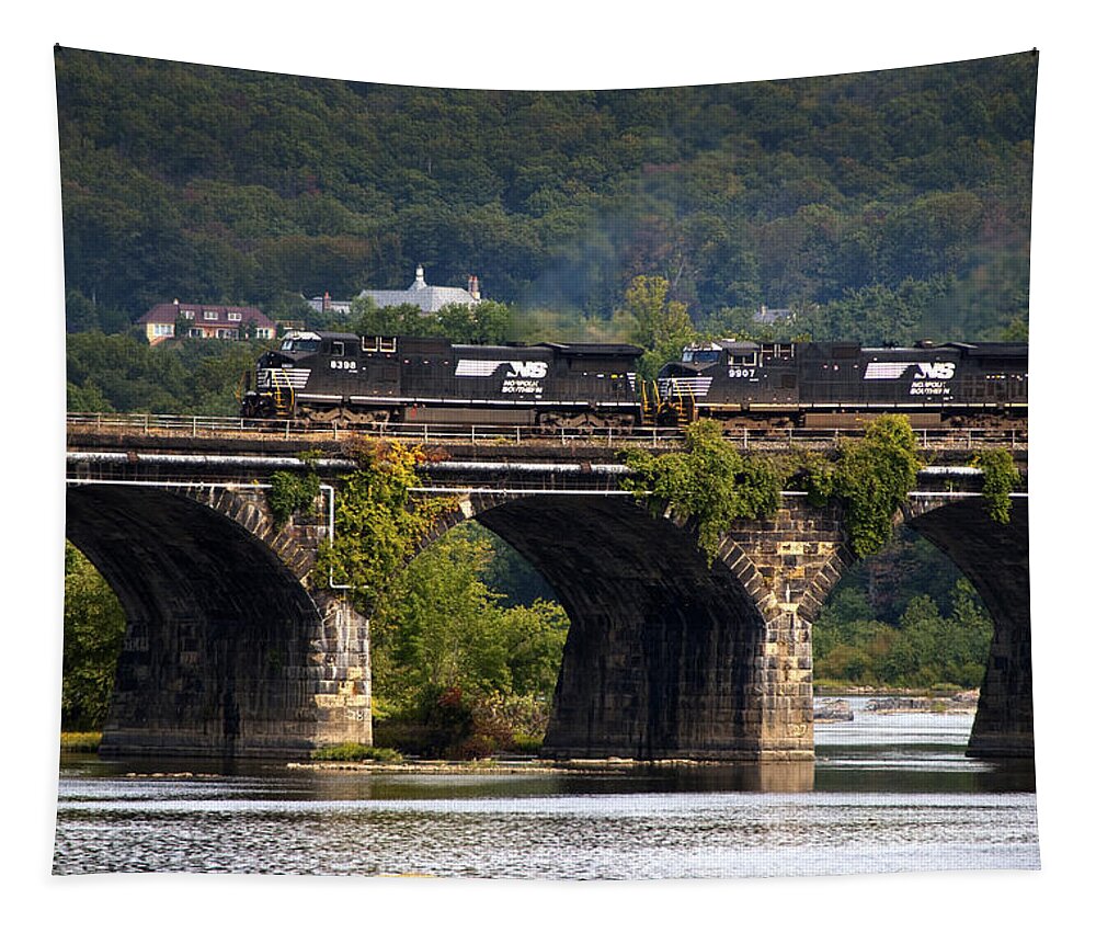 D2-rr-1280 Tapestry featuring the photograph Across the Rockville by Paul W Faust - Impressions of Light