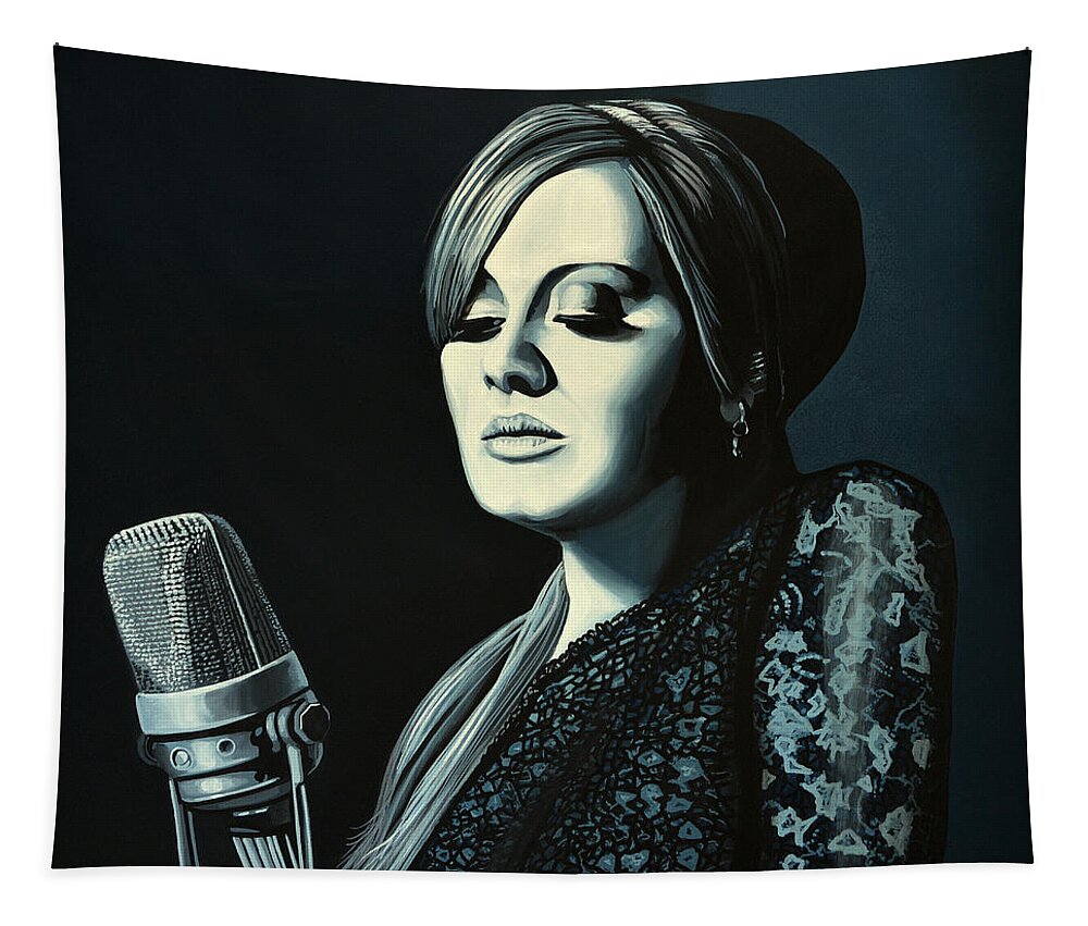 Adele Tapestry featuring the painting Adele 2 by Paul Meijering