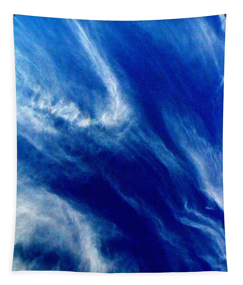 Clouds Tapestry featuring the photograph Aerial ocean by Carlee Ojeda