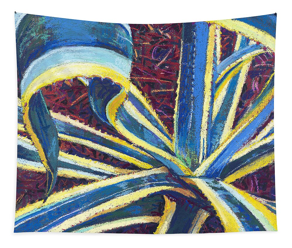 Agave Tapestry featuring the painting Agave II by David Randall