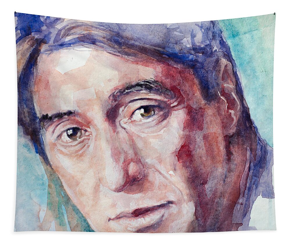 Al Pacino Tapestry featuring the painting Al Pacino by Laur Iduc