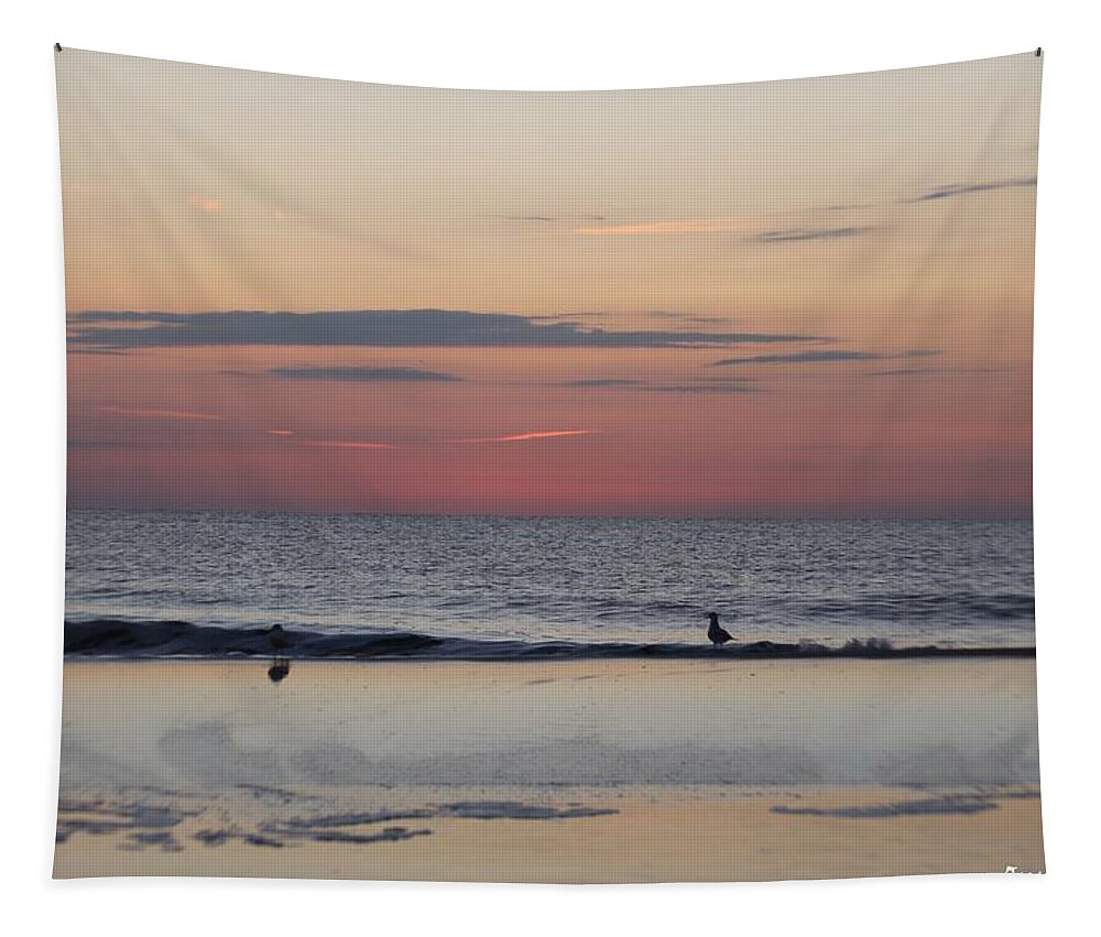 Animals Tapestry featuring the photograph Almost Sunrise by Robert Banach