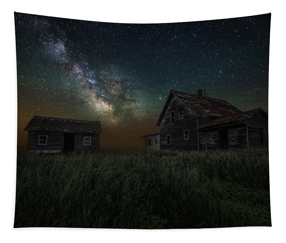  #homegroen Photography Tapestry featuring the photograph Alone in the Dark by Aaron J Groen