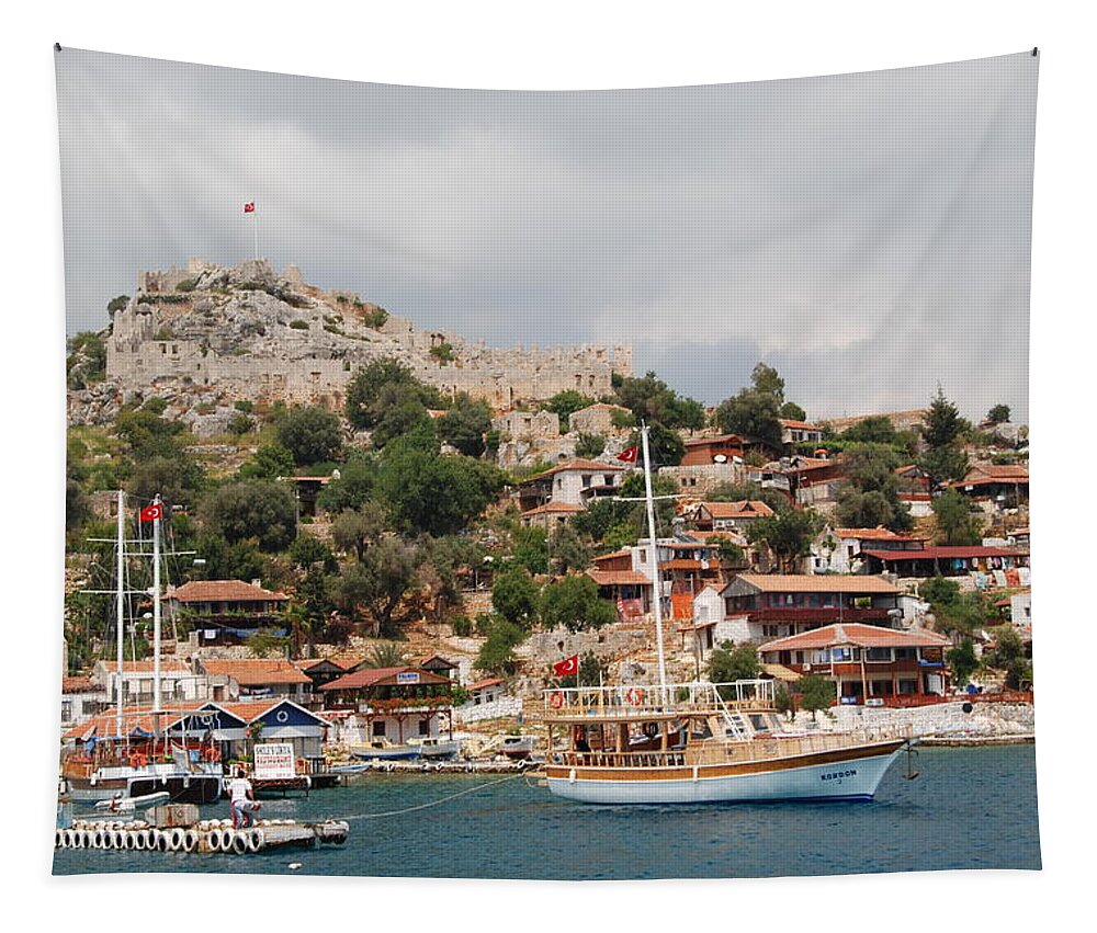 Turkey Tapestry featuring the photograph Along the Turquoise Coast by Cascade Colors