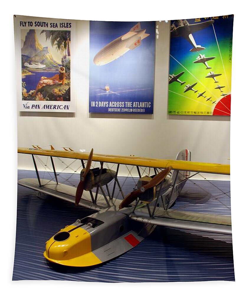Aviation Tapestry featuring the photograph Amphibious Plane and Era Posters by Kenny Glover