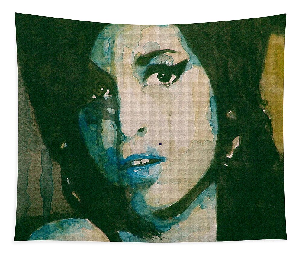 Amy Winehouse Tapestry featuring the painting Amy by Paul Lovering