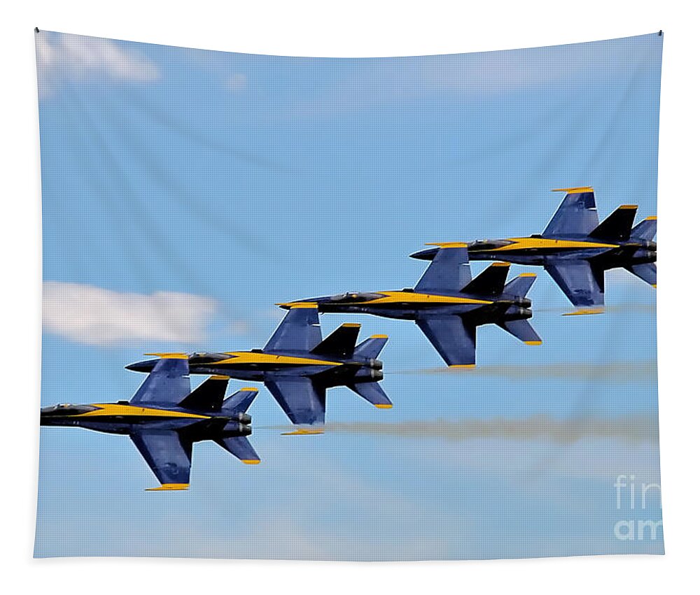 Airplane Tapestry featuring the photograph Angels of the sky by Rick Kuperberg Sr