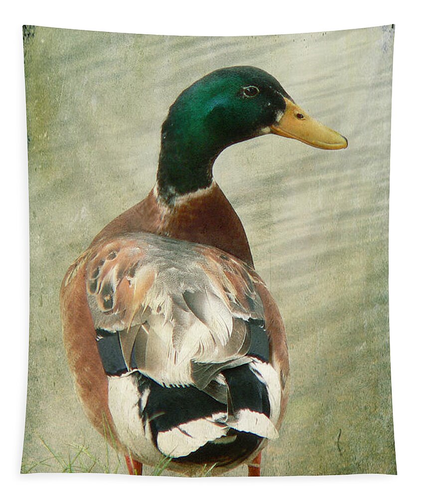 Duck Tapestry featuring the photograph Another duck ... by Chris Armytage
