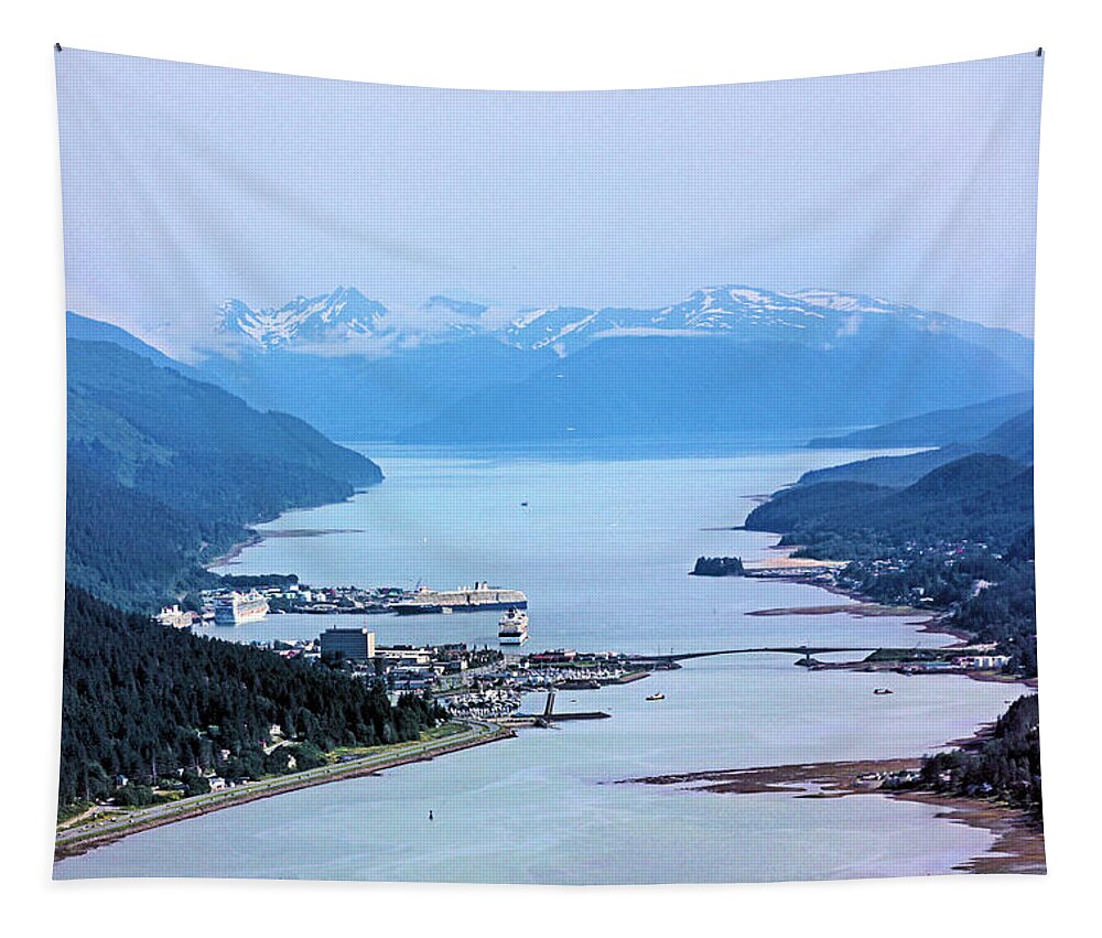 Juneau Tapestry featuring the photograph Approaching Juneau by Kristin Elmquist