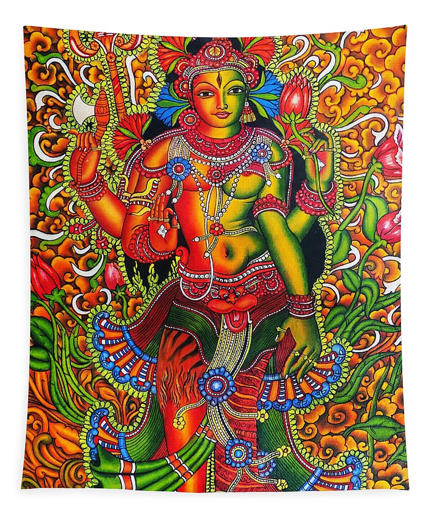 Ardhanarishvara- Siva and Parvathy Tapestry by Asp Arts - Fine Art ...