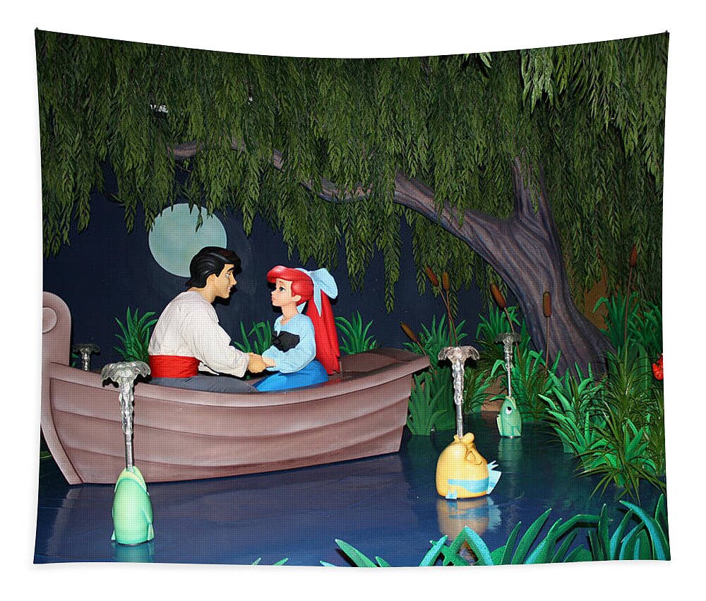 Disney World Tapestry featuring the photograph Ariel and Eric by David Nicholls