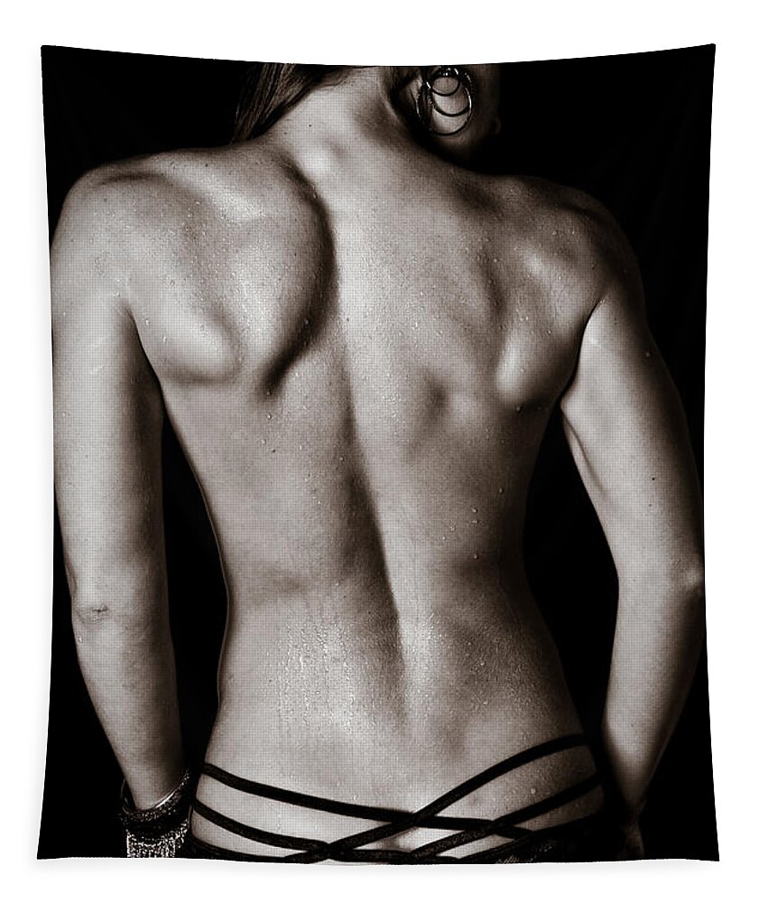 Art of a Woman's Back Muscles Tapestry by Jt PhotoDesign - Pixels Merch