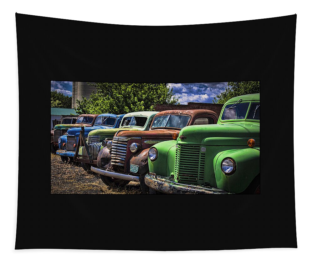 Trucks Tapestry featuring the photograph As is No Warranty by Ron Roberts