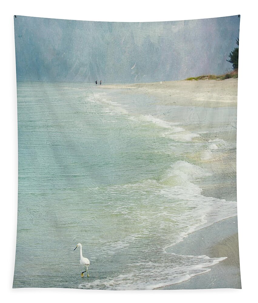 Seascape Tapestry featuring the photograph At the Beach - Captiva Island by Kim Hojnacki