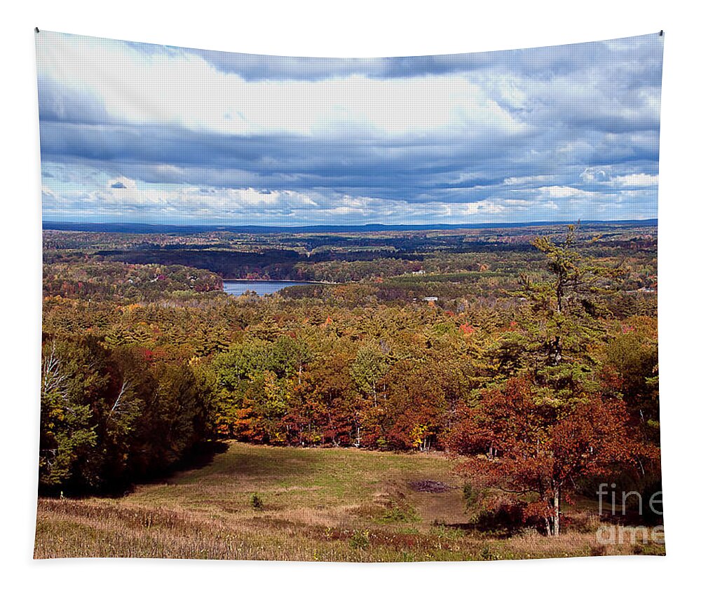 Pine Mountain Tapestry featuring the photograph Atop Pine Mountain by Gwen Gibson