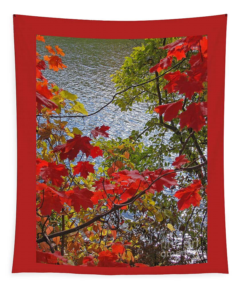 Autumn Tapestry featuring the photograph Autumn Lake by Ann Horn