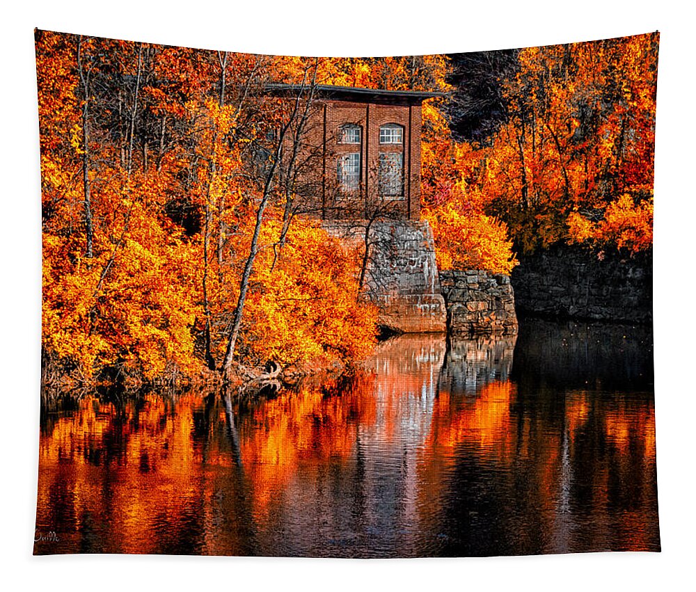 Auburn Tapestry featuring the photograph Autumn Reflections by Bob Orsillo