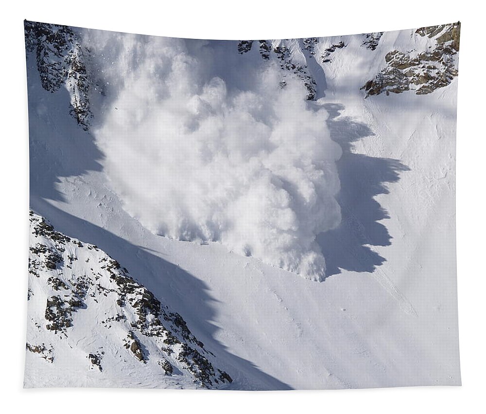 Snow Tapestry featuring the photograph Avalanche III by Bill Gallagher