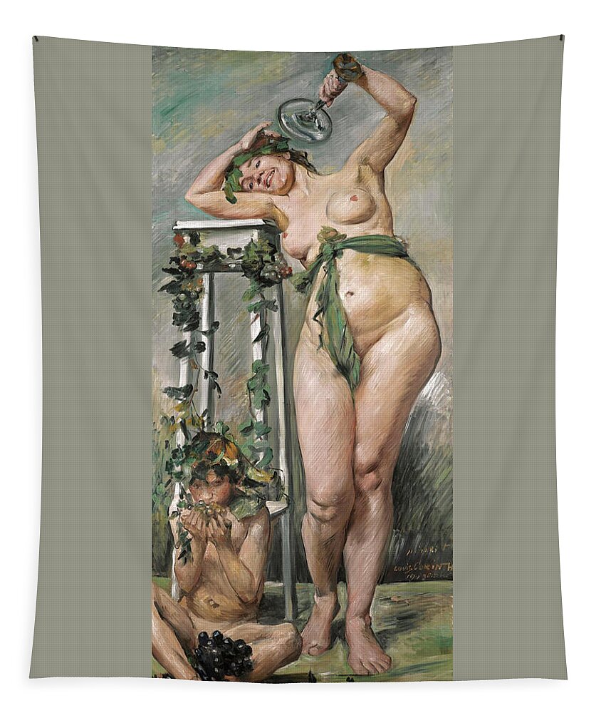 Lovis Corinth Tapestry featuring the painting Baccante by Lovis Corinth