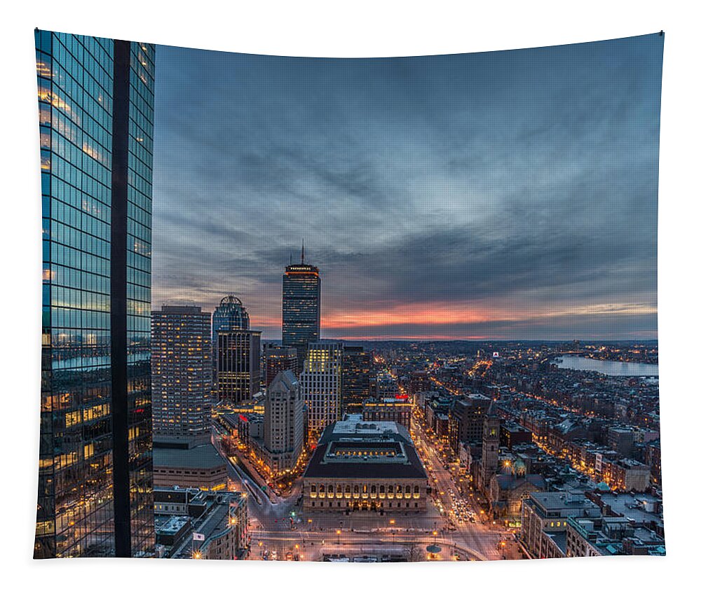 Boston Tapestry featuring the photograph Back Bay by Bryan Xavier
