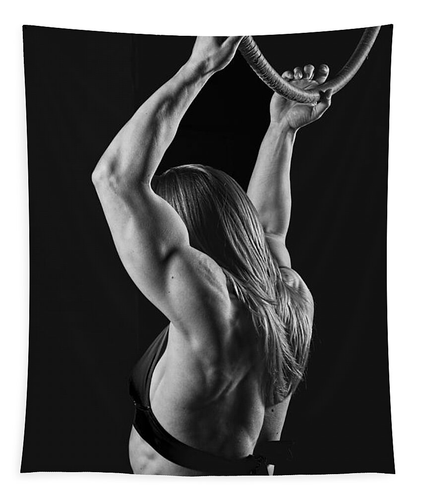 Strength Tapestry featuring the photograph Balance of Power Flexion by Monte Arnold