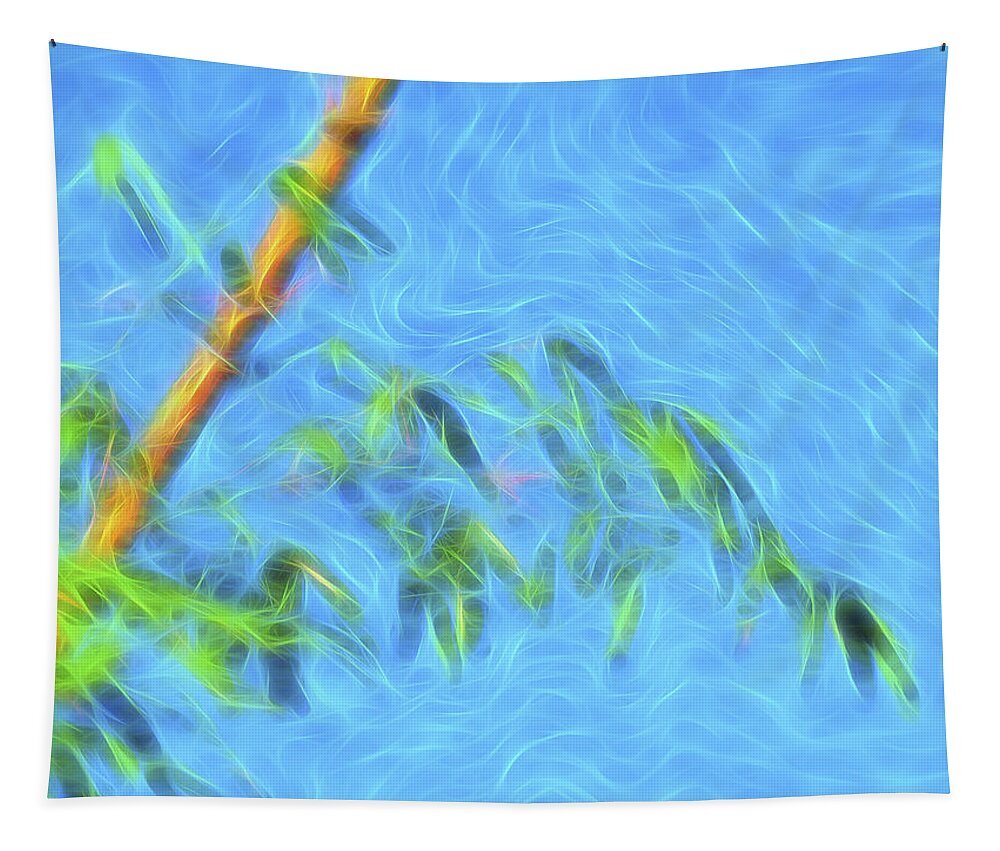 Bamboo Tapestry featuring the digital art Bamboo Wind 1 by William Horden
