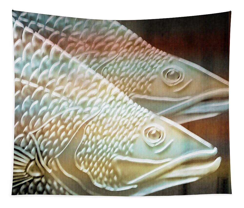 Animals Tapestry featuring the photograph Barramundi by Holly Kempe