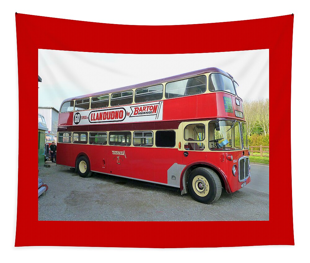 Barton Tapestry featuring the photograph Barton AEC Regent V Bus by Gordon James