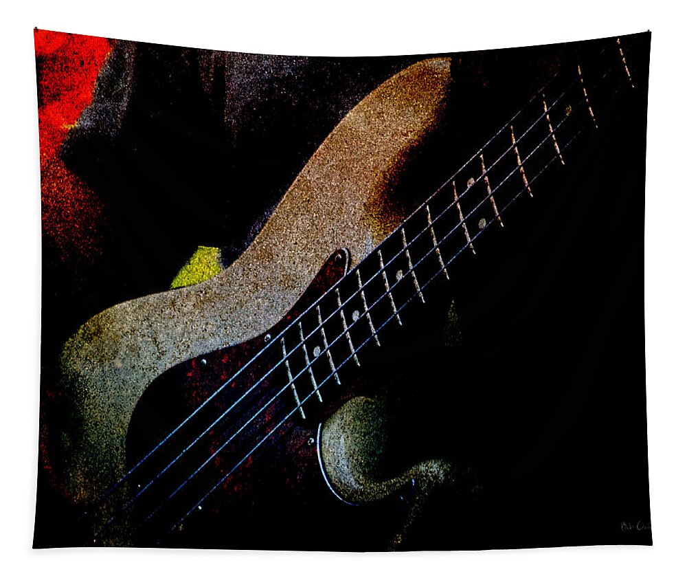 Bass Tapestry featuring the photograph Bass Guitar by Bob Orsillo