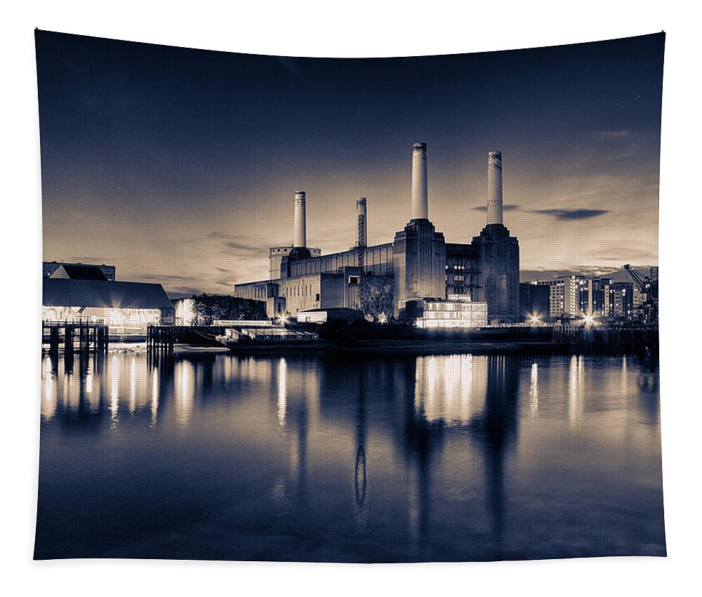 Battersea Tapestry featuring the photograph Battersea Toned by Ian Hufton