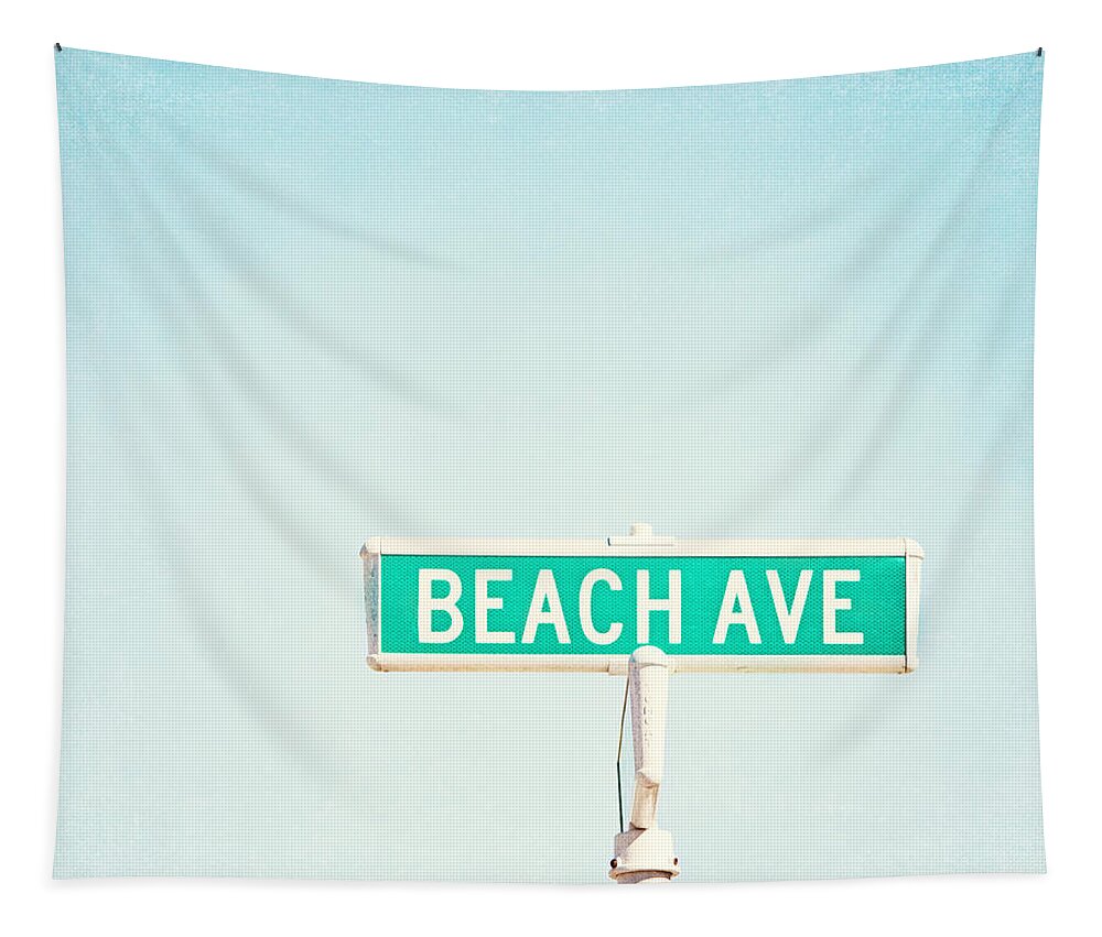 Beach Tapestry featuring the photograph Beach Ave. - Minimal Beach Photography by Carolyn Cochrane