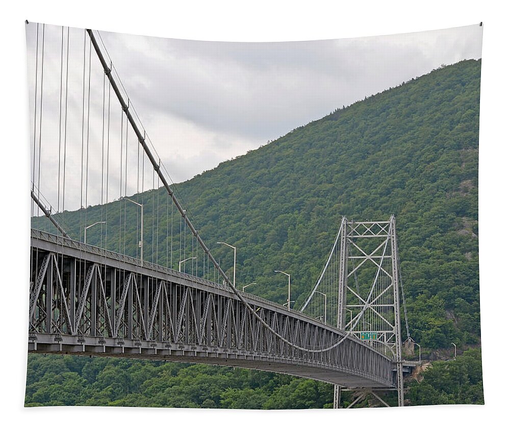 Bear Tapestry featuring the photograph Bear Mountain Bridge by Richard Bryce and Family